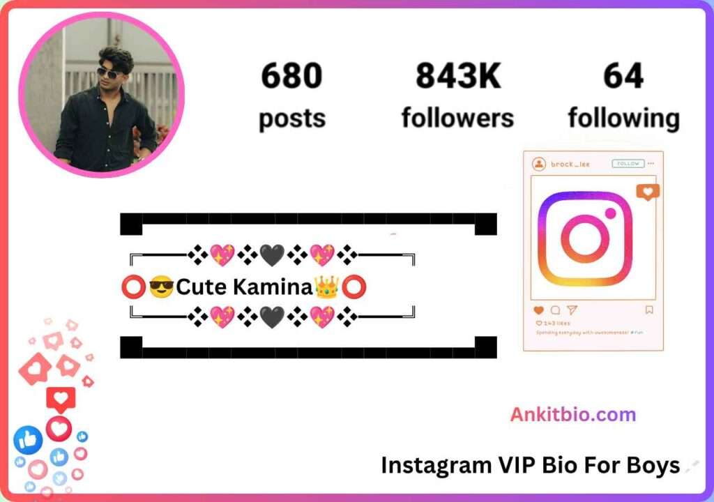 Instagram VIP Bio For Boys