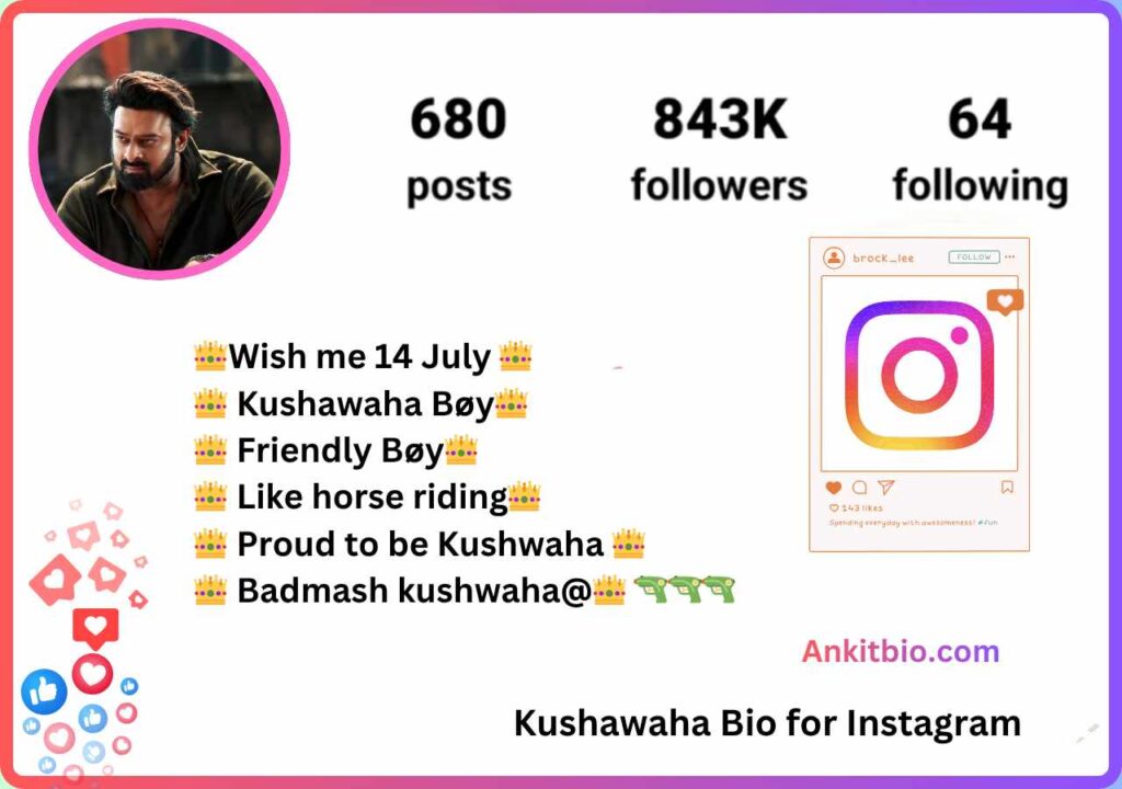 Kushawaha Bio for Instagram