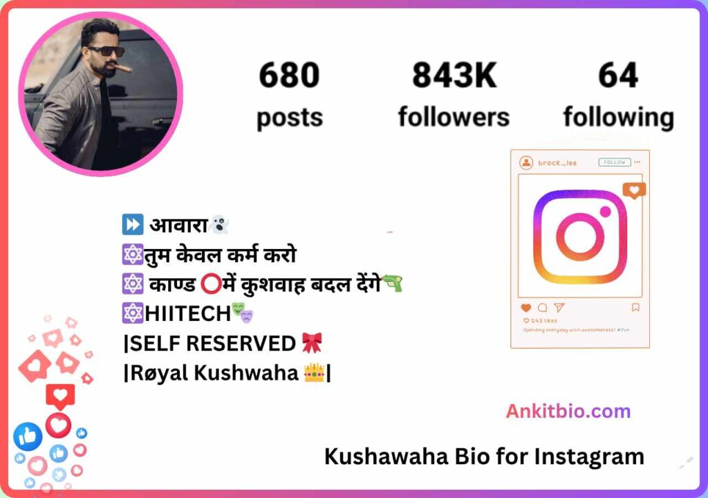 Kushawaha Bio for Instagram