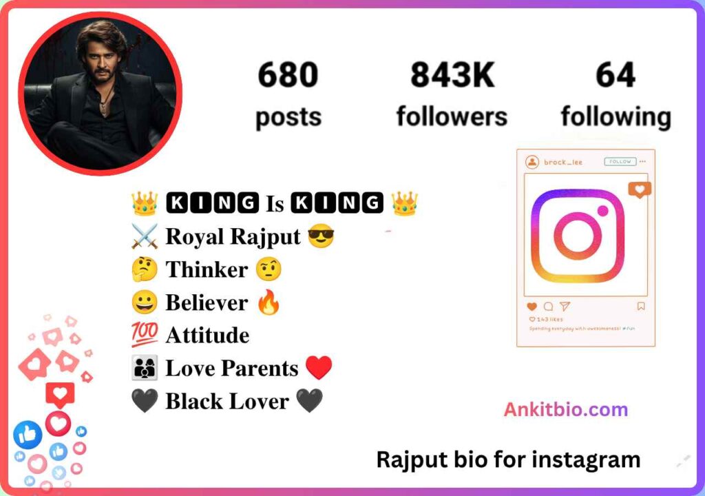 Rajput bio for instagram