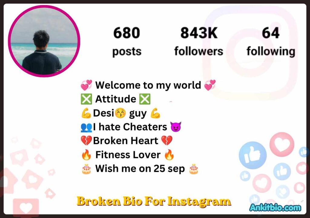 Broken Bio For Instagram
