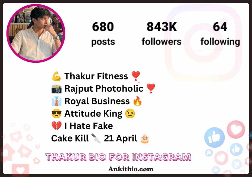 Thakur Bio For Instagram