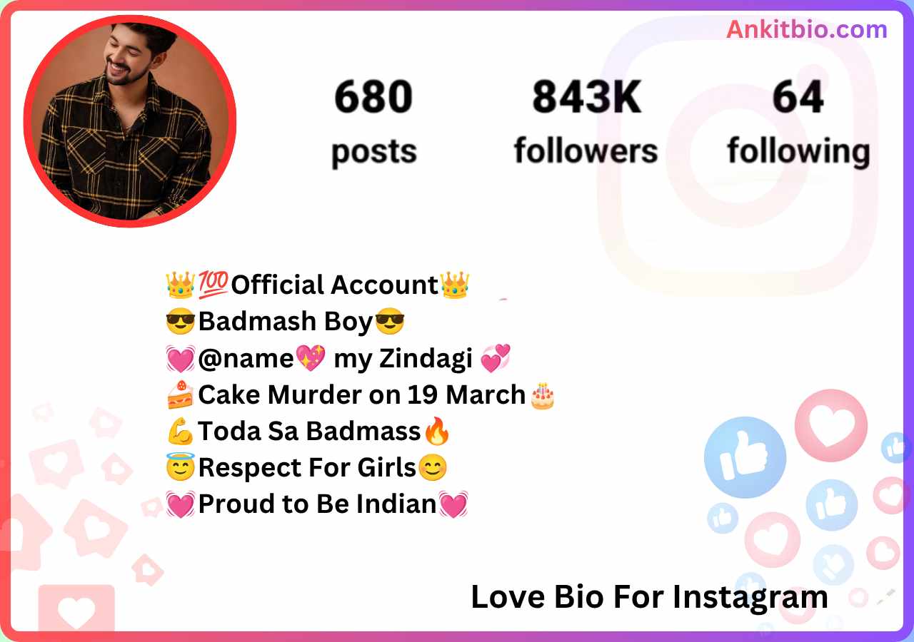 Love Bio For Instagram