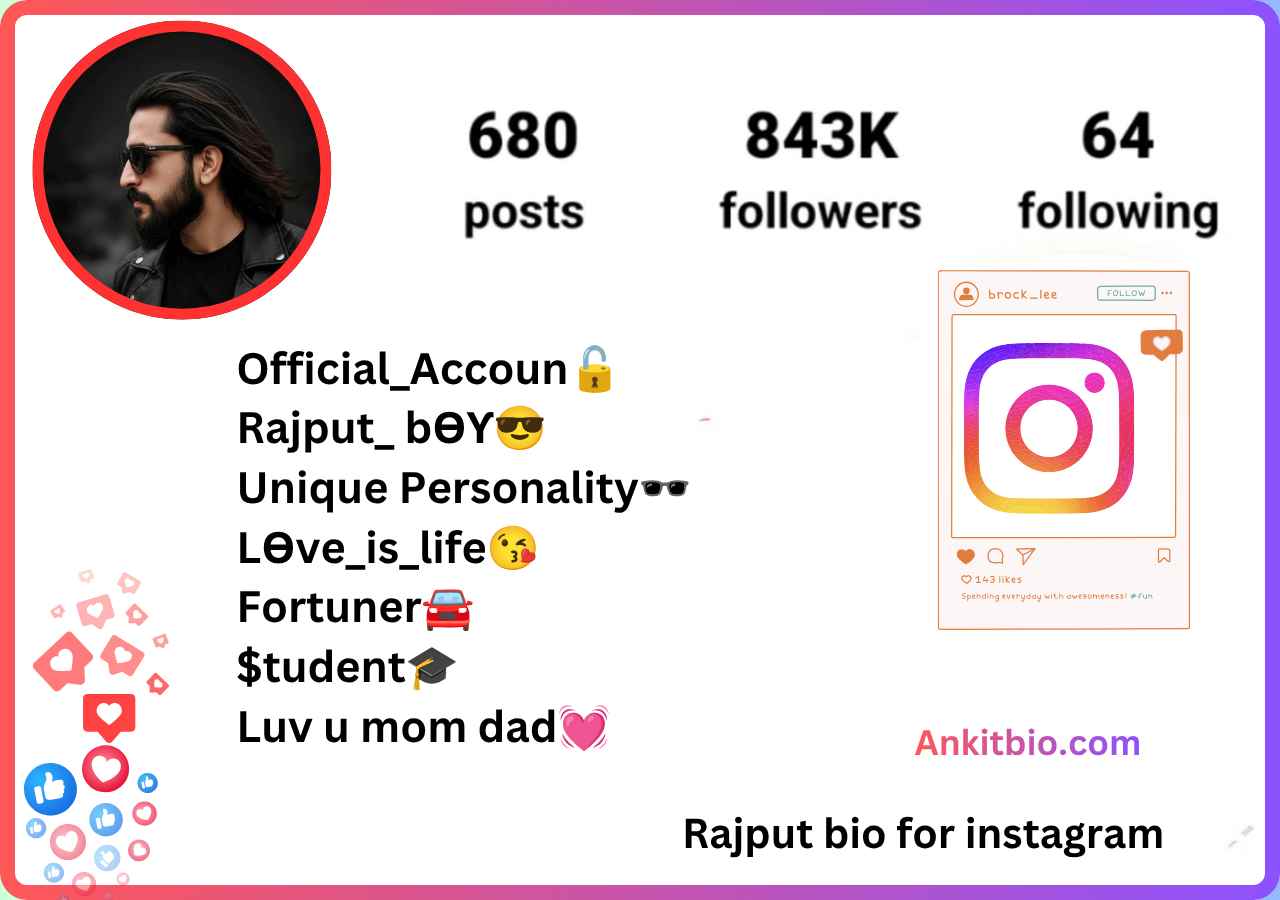 Rajput bio for instagram